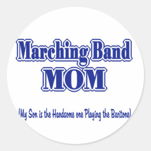 Marching Band Mamma / Baritone Runt Klistermärke