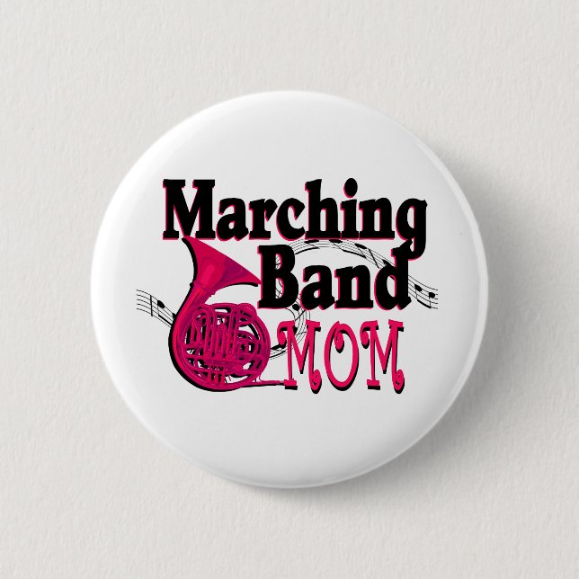 Marching Band Mamma/ Fransk Horn Knapp (Framsida)