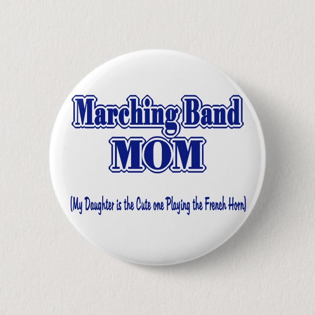 Marching Band Mamma/ Fransk Horn Knapp (Framsida)