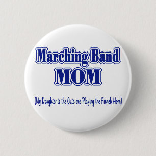 Marching Band Mamma/ Fransk Horn Knapp
