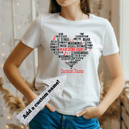 Marching Band Ord Cloud Personlig T Shirt