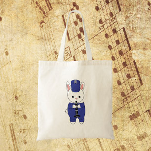 Marching Band Rabbit Clarinet Blue White Tygkasse