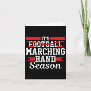 Marching Band Season Inte Football Funny High Scho Kort