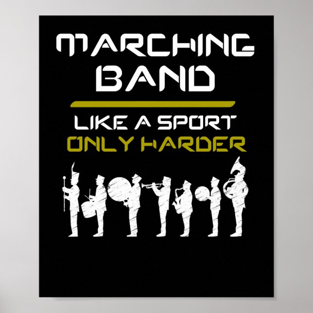 Marching Band som en sport, bara hårdare musiker Poster (Framsidan)