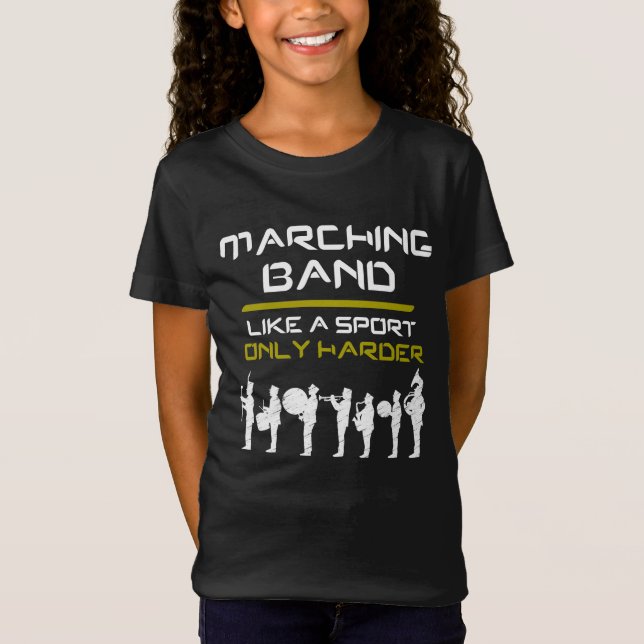 Marching Band som en sport, bara hårdare musiker T Shirt (Framsida)