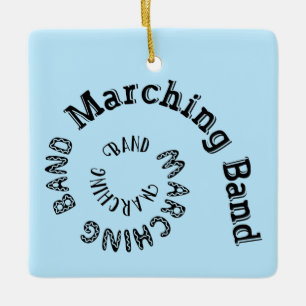 Marching Band Spiral Julgransprydnad Keramik