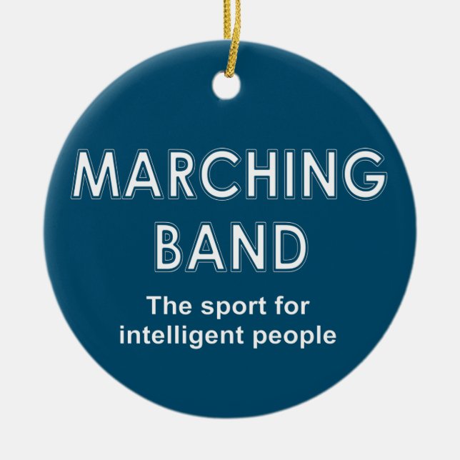 Marching Band Sport Julgransprydnad Keramik (Framsidan)