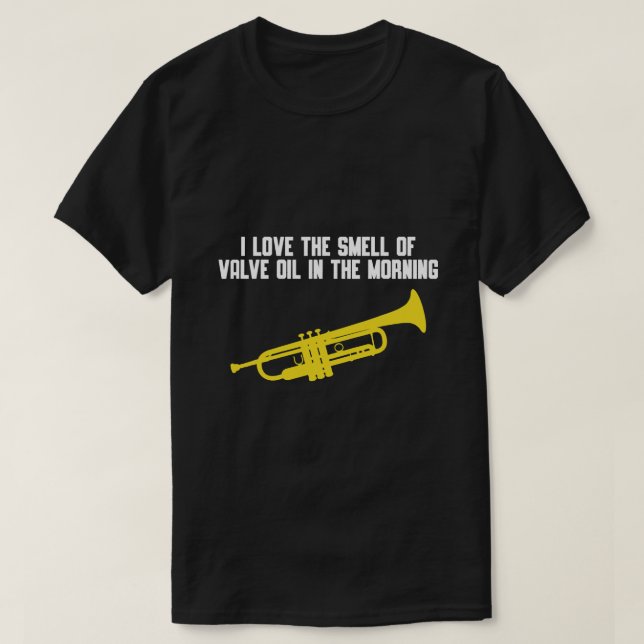 Marching Band Trumpet Player Trumpeter Jazz Trumpe T Shirt (Design framsida)