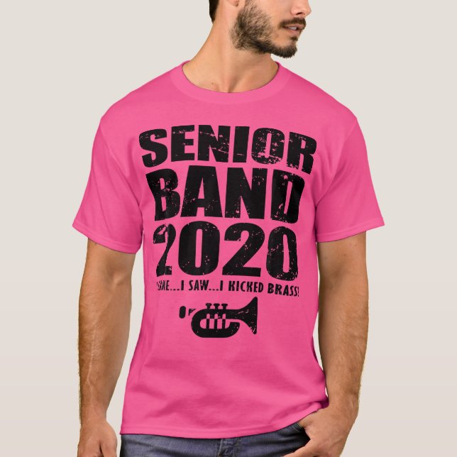 Marching Band Trumpet Shirt 2020 Senior Studenten T (Framsida)