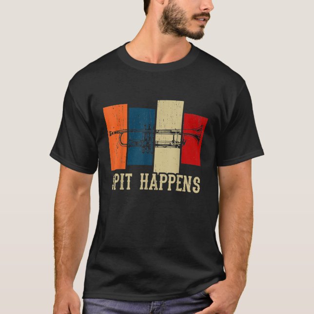 Marching Band Trumpet Trombone Saxophone Tee 1 (Framsida)