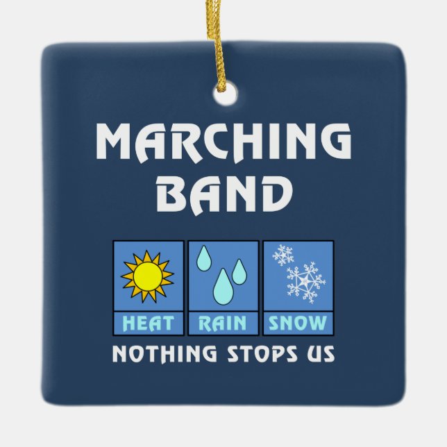Marching Band Weather Julgransprydnad Keramik (Framsida)