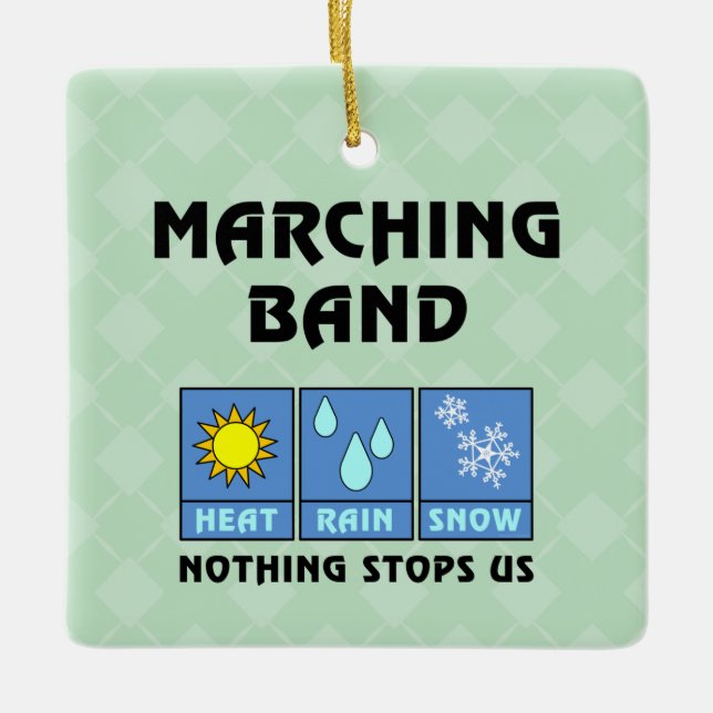 Marching Band Weather Julgransprydnad Keramik (Framsida)