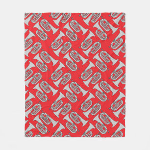 Marching Baritone Crosshatch Fleecefilt