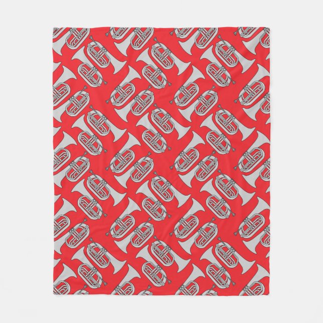 Marching Baritone Crosshatch Fleecefilt (Framsidan)