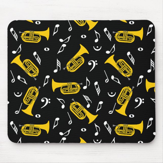 Marching Baritone Musik noter Bass Clefs Musmatta (Framsidan)