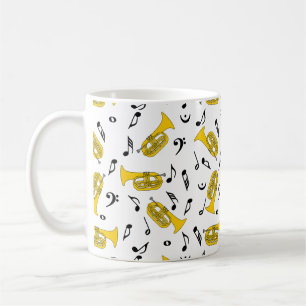 Marching Baritone Musik noter Kaffemugg