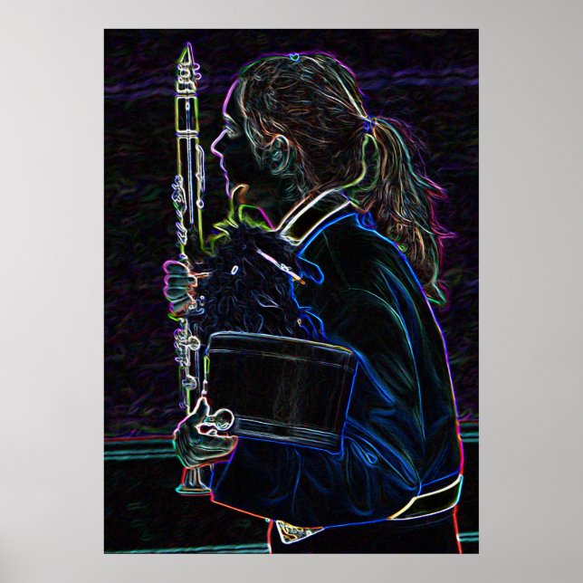 Marching Clarinetist Poster (Framsidan)