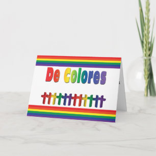 Marching De Colores Kor Note Card för Palanca Kort