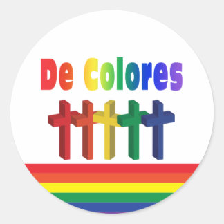 Marching Kor De Colores Sticker Runt Klistermärke