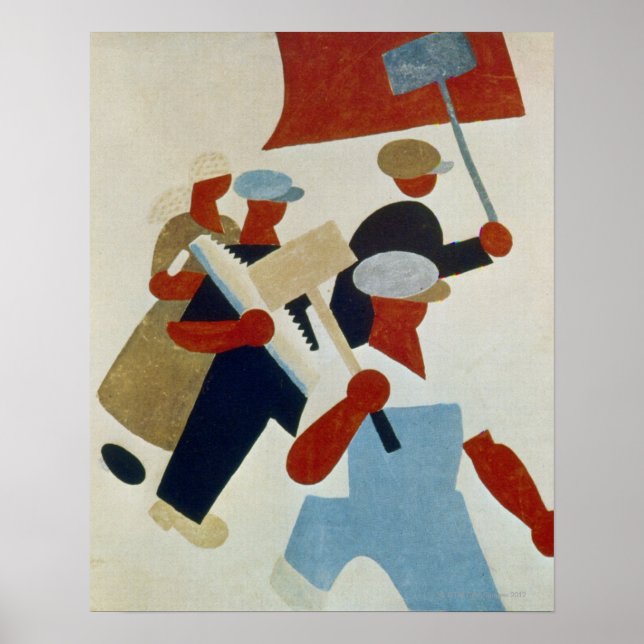 Marching Protestors Poster (Framsidan)