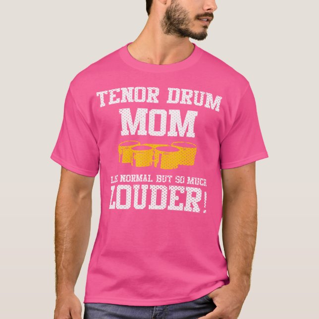 Marching School Band Tenor Drum Mamma Funny T Shirt (Framsida)