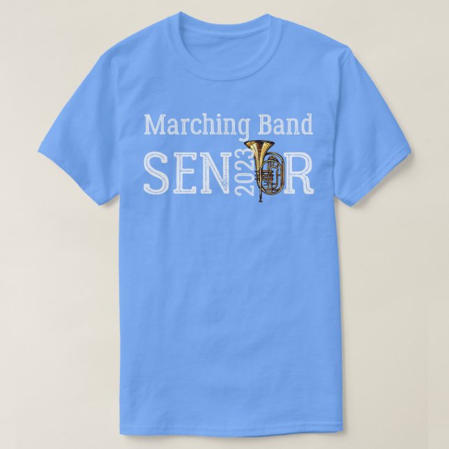 Marching Senior 2023 Baritone Saxophone Player T Shirt (Design framsida)