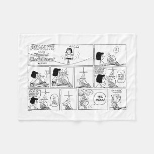 Marcie & Peppermint Patty in Classroom Fleecefilt