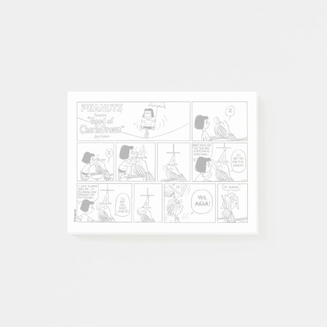 Marcie & Peppermint Patty in Classroom Post-it Block (Framsida)