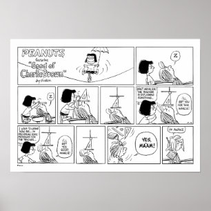 Marcie & Peppermint Patty in Classroom Poster