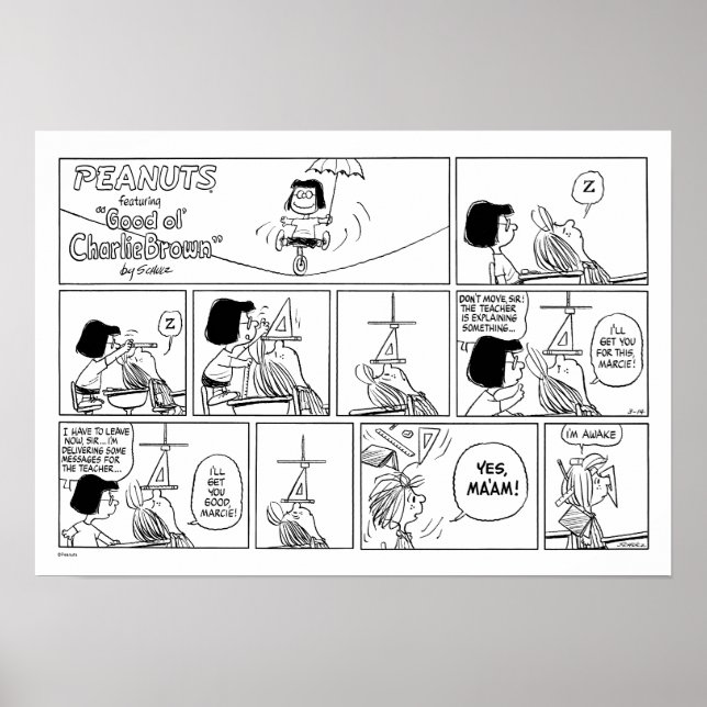 Marcie &amp; Peppermint Patty in Classroom Poster (Framsidan)
