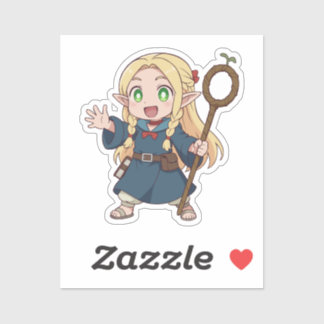 Marcille Chibi Alv Magiker Klistermärken