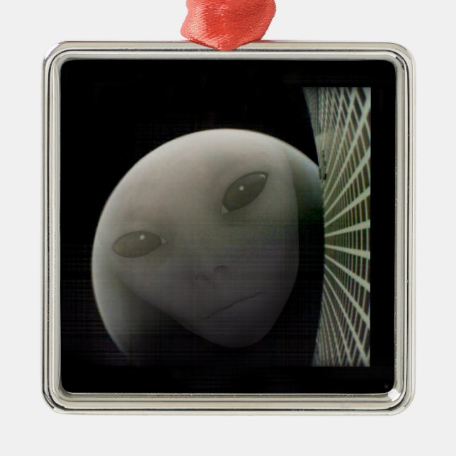 MarCO CubeSat Alien Mars Farwell Julgransprydnad Metall (Framsidan)