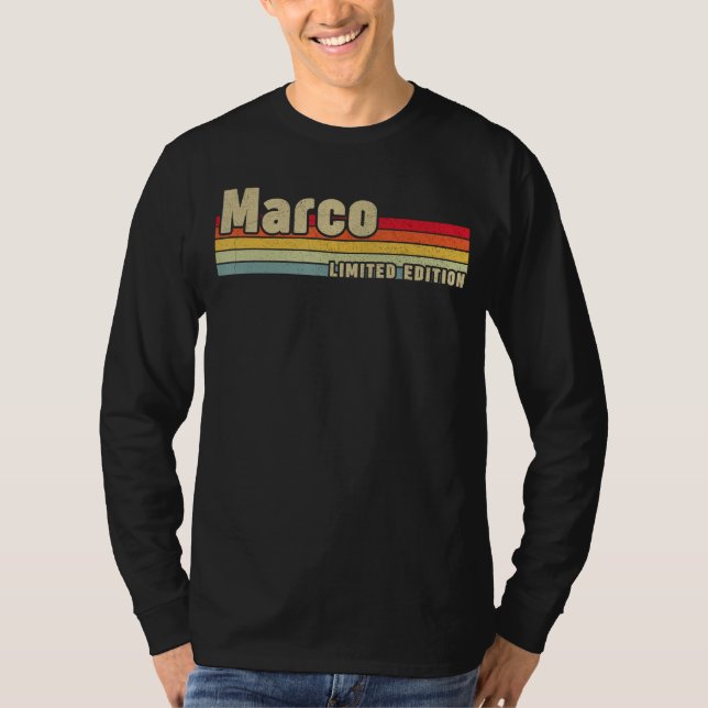 Marco Gift Namn Personlig Birthday Funny Kristus T Shirt (Framsida)