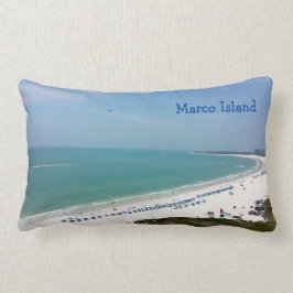Marco Island Florida Beach Bukt i Mexiko Lumbarkudde