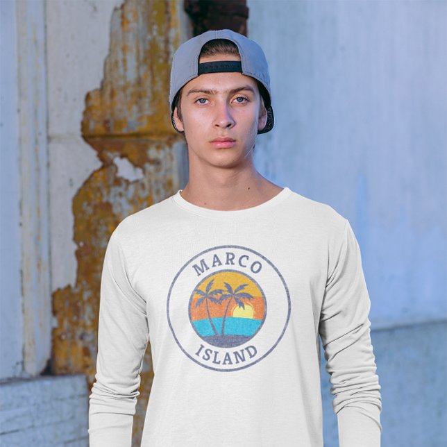 Marco Island, Florida Faded Classic Stil T Shirt (Skapare uppladdad)