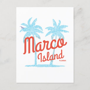 Marco Island Florida Vacation Vintage USA Vykort