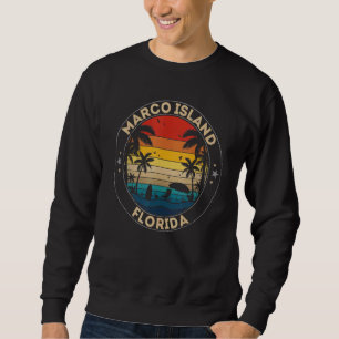 Marco Island Souvenir Florida Reminder Lång Ärmad Tröja