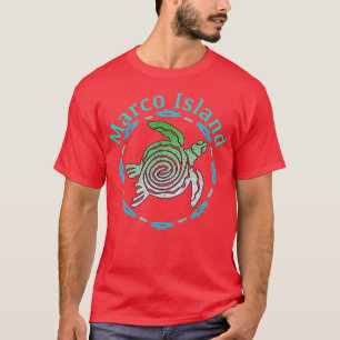 Marco Island Vintage ribal urtle Gift T Shirt