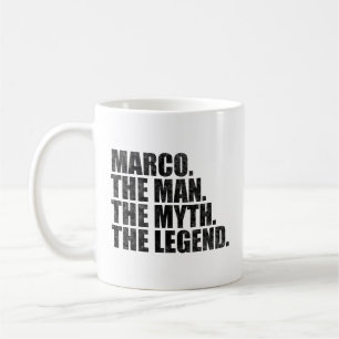 Marco namn, Marco Mannen Myten Legenden Kaffemugg