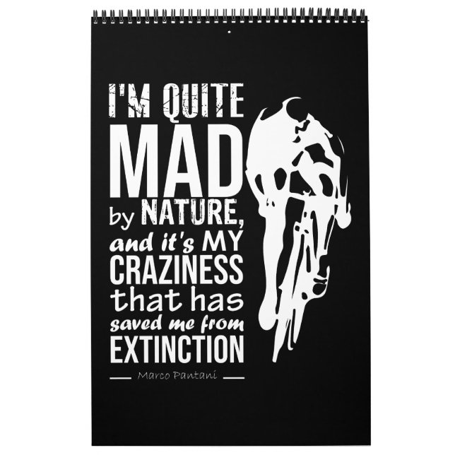 Marco Pantani som säger Il Pirata Cycling Legend Kalender (Omslag)