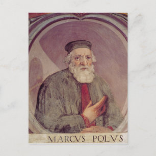 Marco Polo från Sala del Mappamondo Vykort