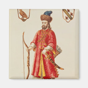 Marco Polo iklädd Tartardräkt Magnet