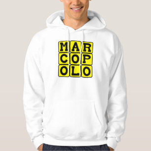 Marco Polo, italiensk upptäcktsresande Sweatshirt Med Luva