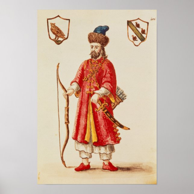 Marco Polo klädd i Tartar Costume Poster (Framsidan)