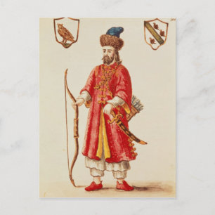 Marco Polo klädd i Tartar Costume Vykort