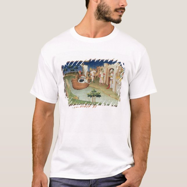 Marco Polo med elefanter och kamel som ankommer T Shirt (Framsida)