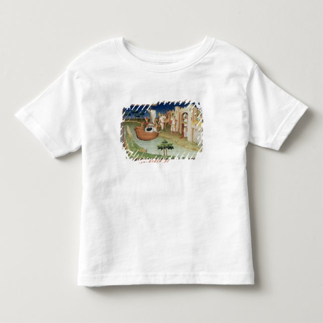 Marco Polo med elefanter och kamel som ankommer T Shirt (Framsida)