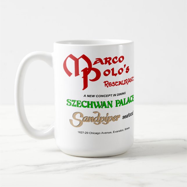 Marco Polo's Restauranger, Evanston, IL Kaffemugg (Vänster)