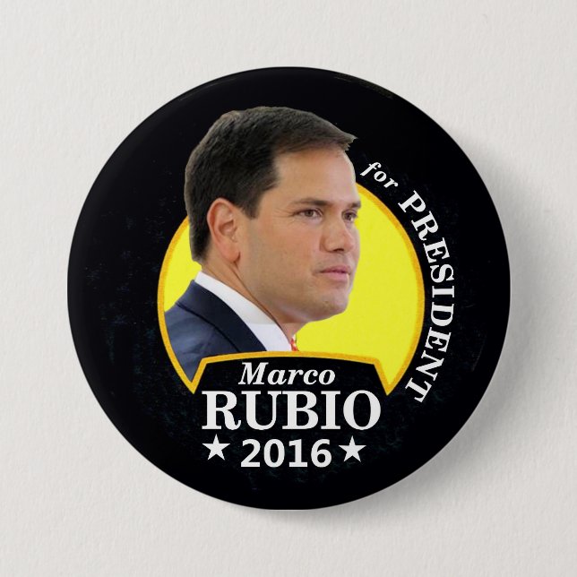 Marco Rubio 2016 för president Knapp (Framsida)