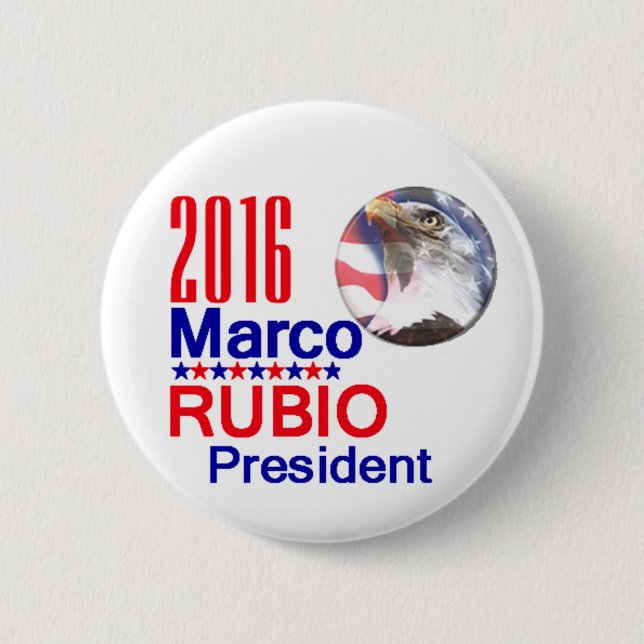 Marco RUBIO 2016 Knapp (Framsida)